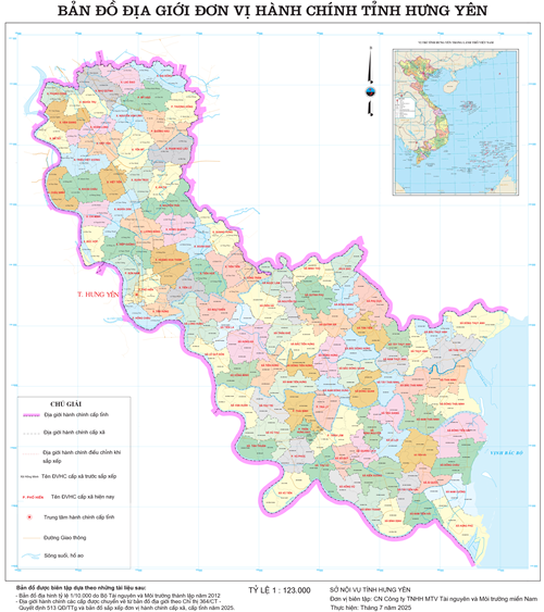 Bản đồ hành chính Xã Hồng Quang