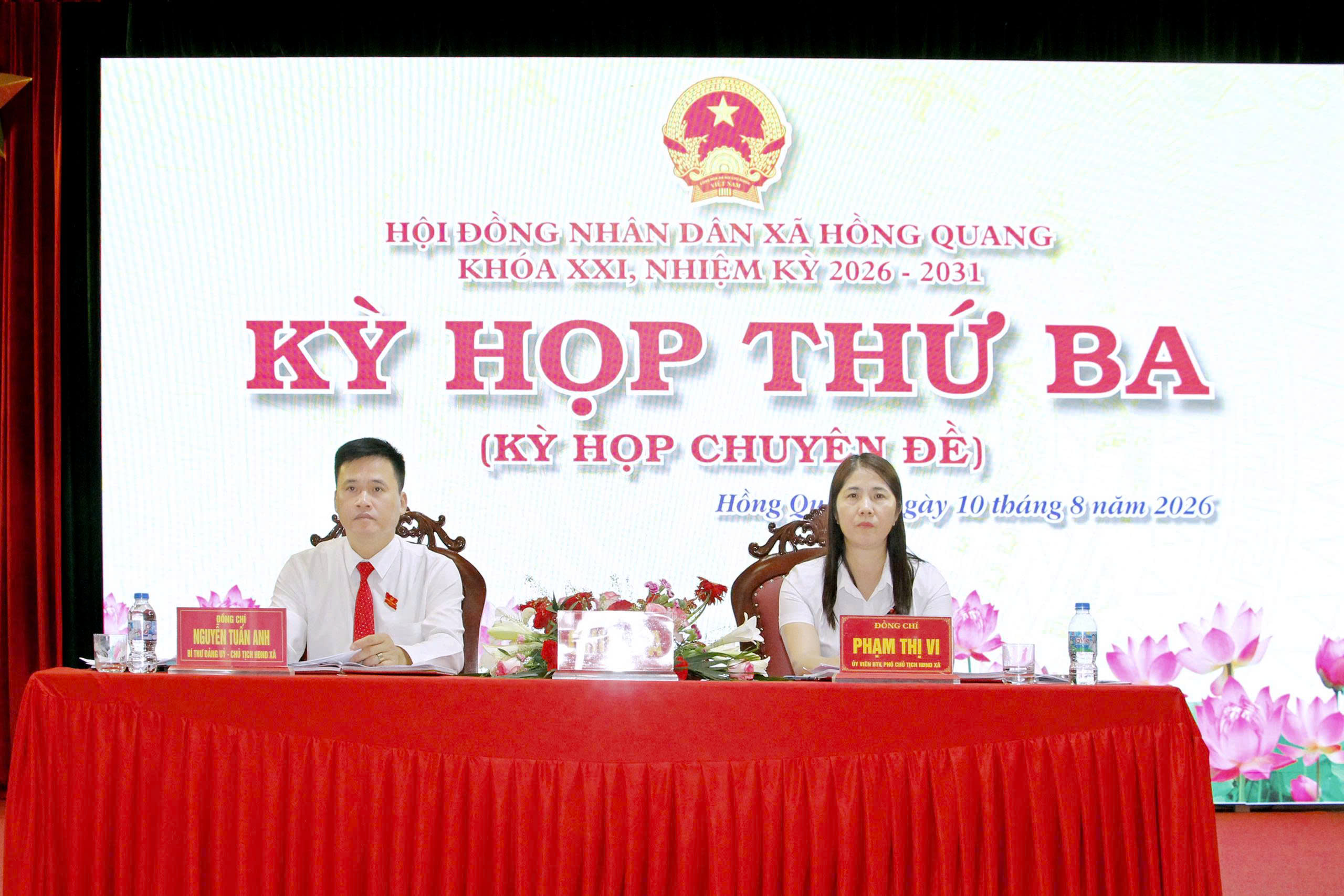 HĐND XÃ HỒNG QUANG TỔ CHỨC KỲ HỌP THỨ BA (KỲ HỌP CHUYÊN ĐỀ), QUYẾT NGHỊ NHIỀU NỘI DUNG QUAN TRỌNG