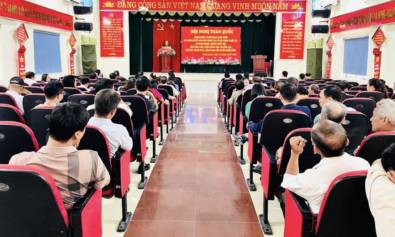 HỘI NGHỊ TOÀN QUỐC QUÁN TRIỆT, TRIỂN KHAI 04 NGHỊ QUYẾT QUAN TRỌNG CỦA BỘ CHÍNH TRỊ