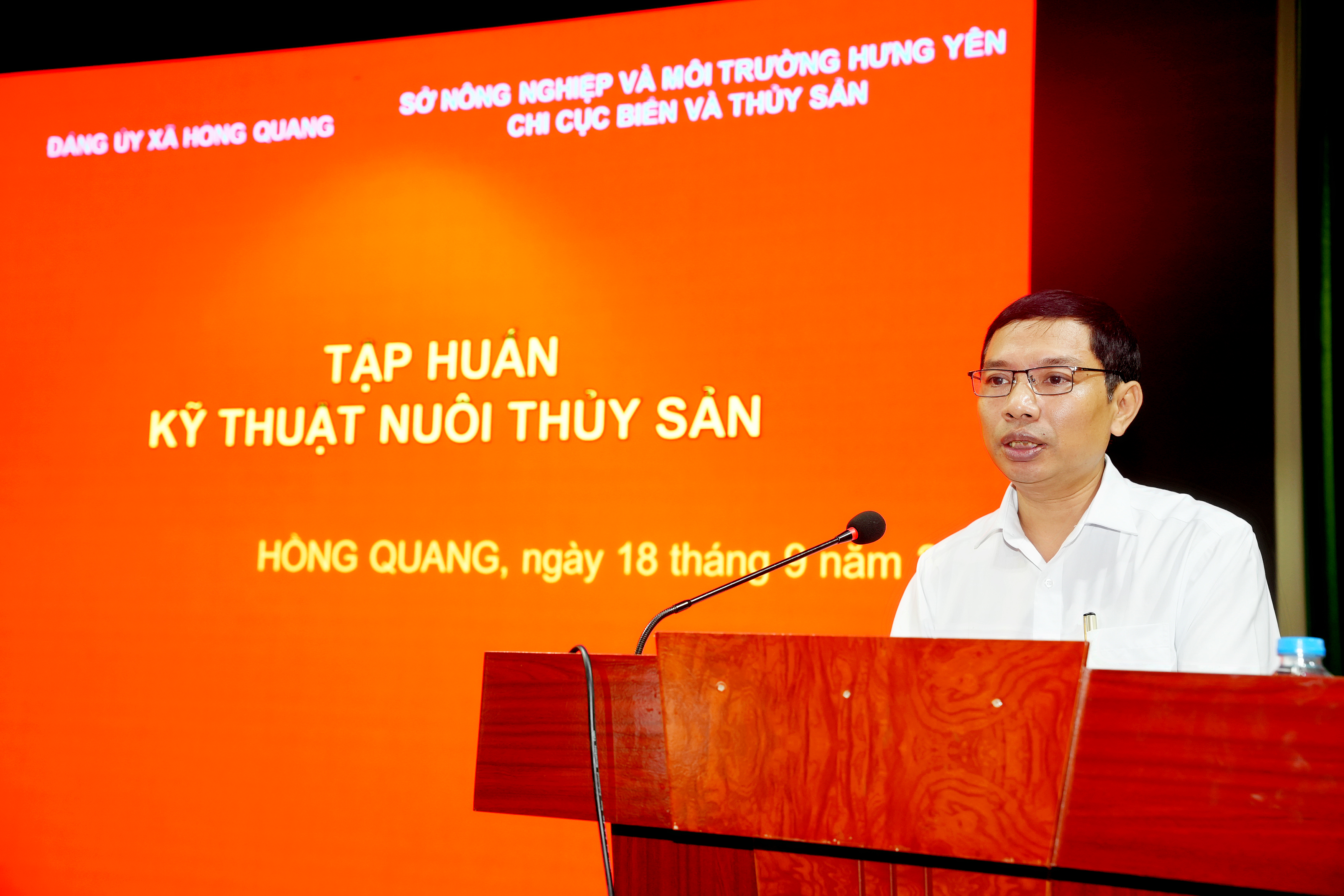 HỘI NÔNG DÂN XÃ HỒNG QUANG TẬP HUẤN KỸ THUẬT NUÔI TRỒNG THỦY SẢN NĂM 2026