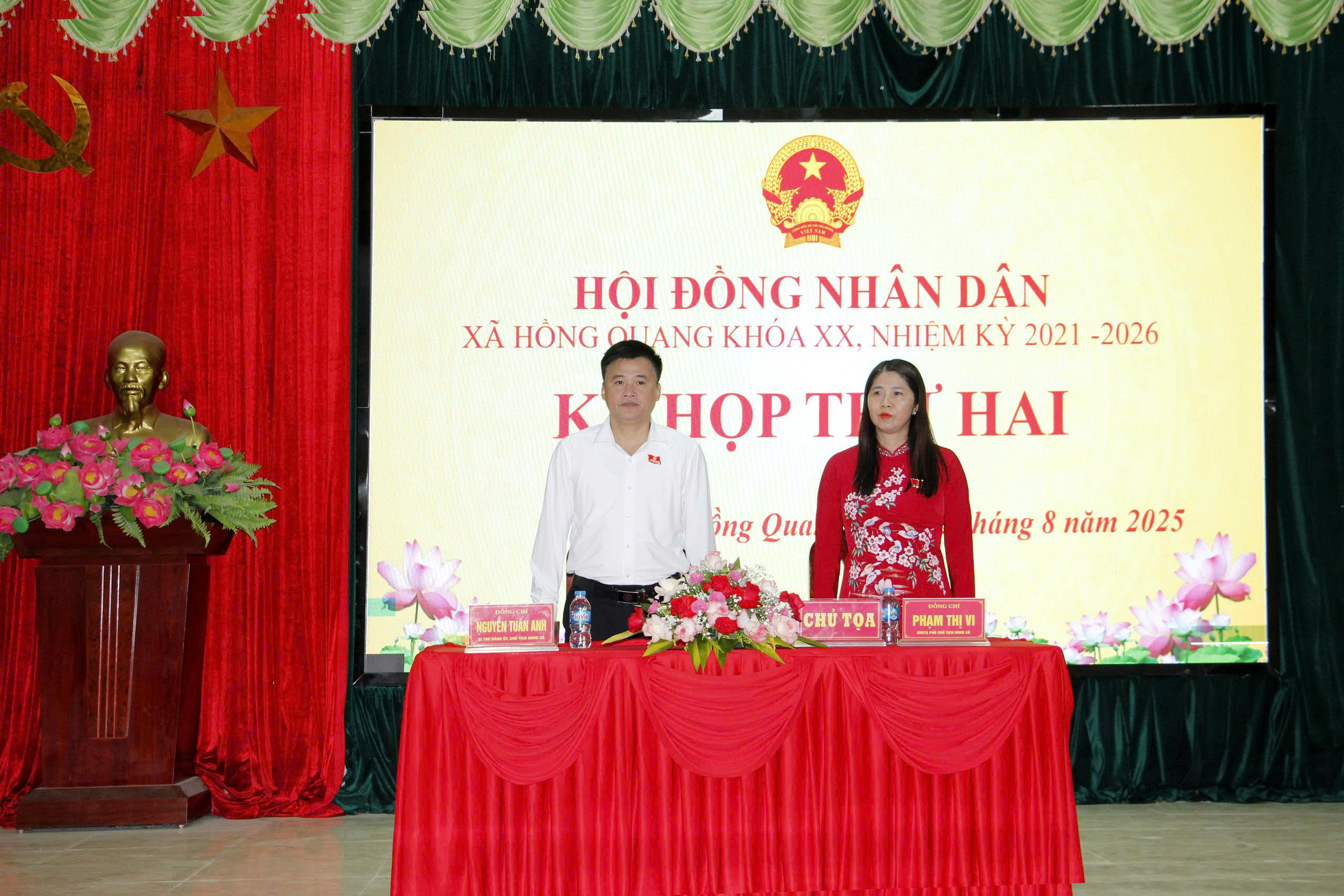 HĐND xã Hồng Quang khóa XX, nhiệm kỳ 2021 – 2026:  Tổ chức kỳ họp thứ Hai (kỳ họp chuyên đề)