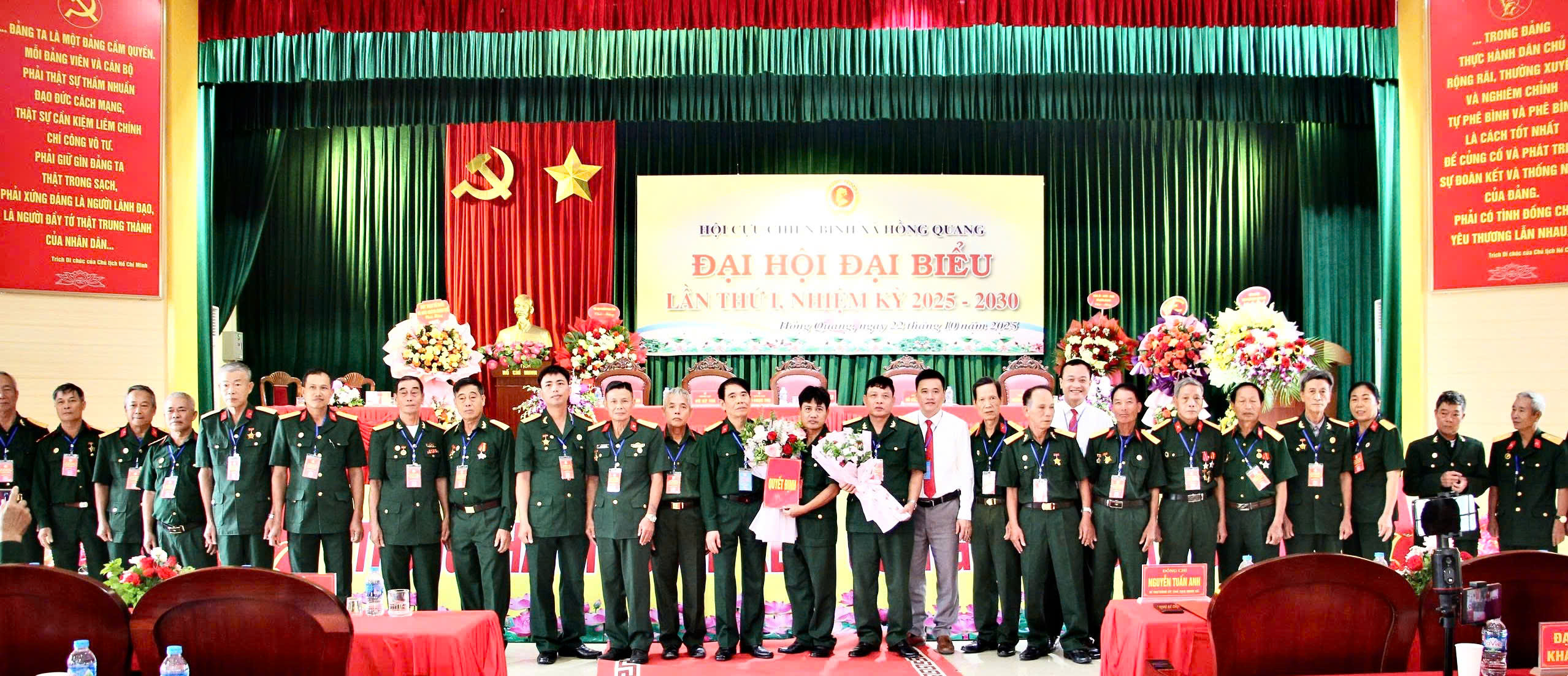 HỘI CỰU CHIẾN BINH XÃ HỒNG QUANG TỔ CHỨC ĐẠI HỘI ĐẠI BIỂU LẦN THỨ I, NHIỆM KỲ 2025 – 2030