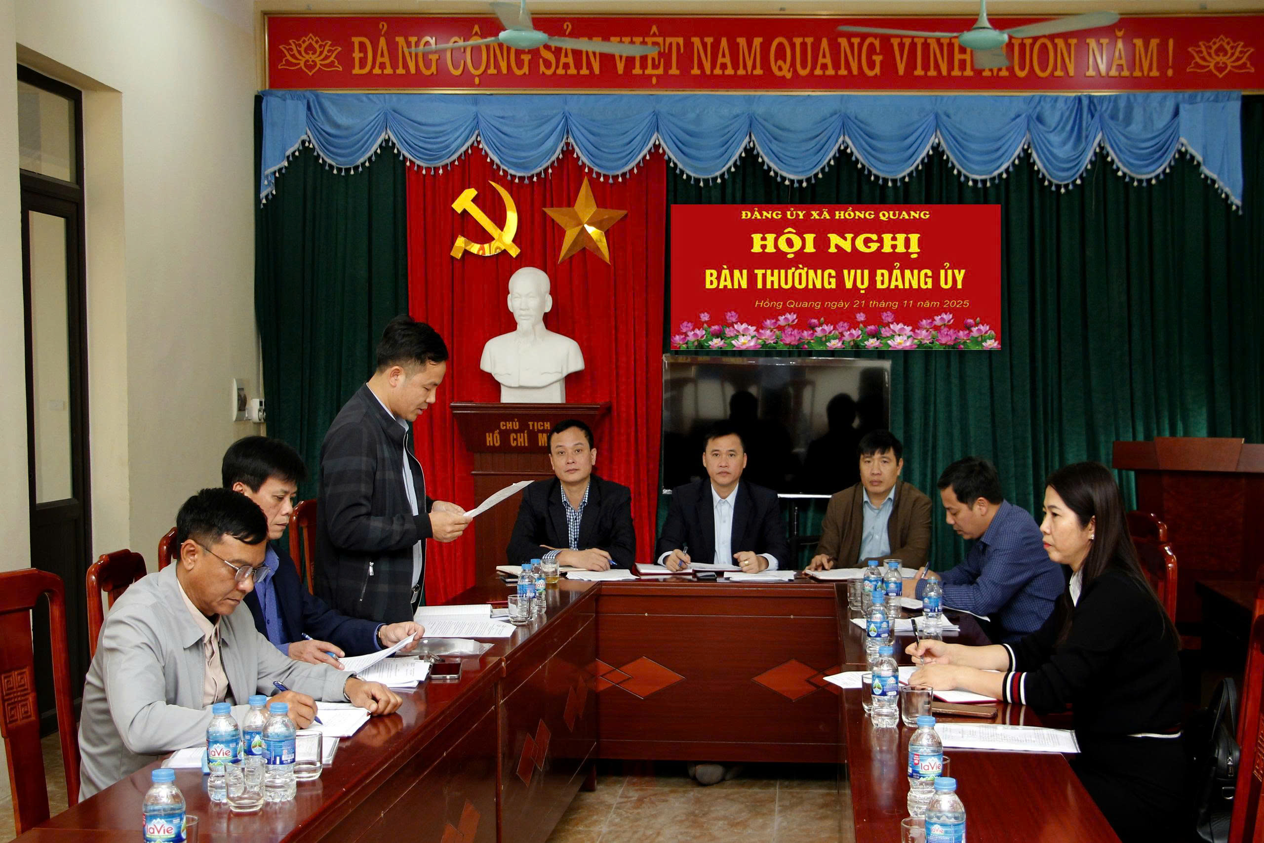 HỘI NGHỊ BAN THƯỜNG VỤ ĐẢNG ỦY XÃ HỒNG QUANG