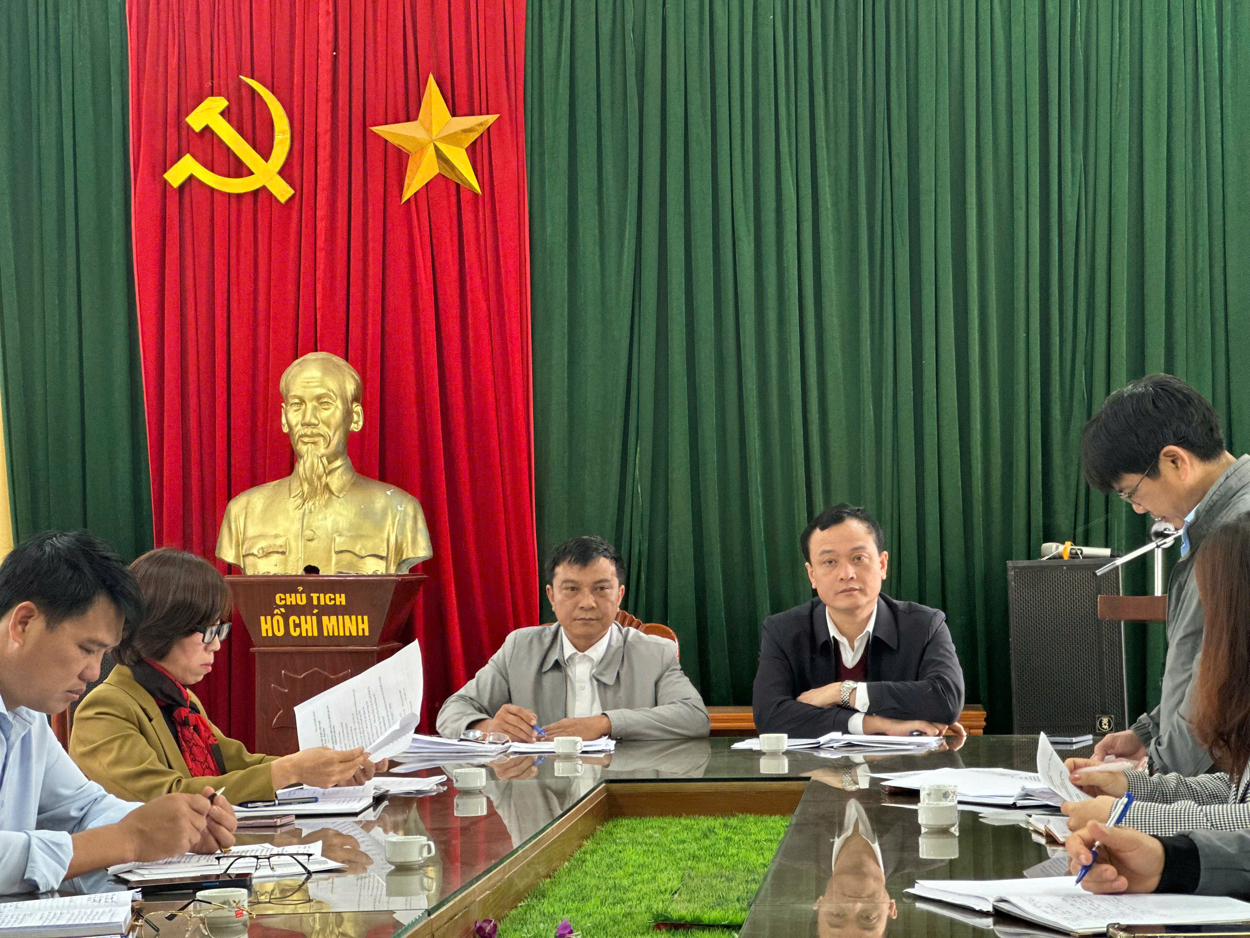 HỘI NGHỊ ỦY BAN MTTQ XÃ HỒNG QUANG MỞ RỘNG ĐÁNH GIÁ KẾT QUẢ THỰC HIỆN NHIỆM VỤ THÁNG 1, TRIỂN KHAI NHIỆM VỤ THÁNG 2