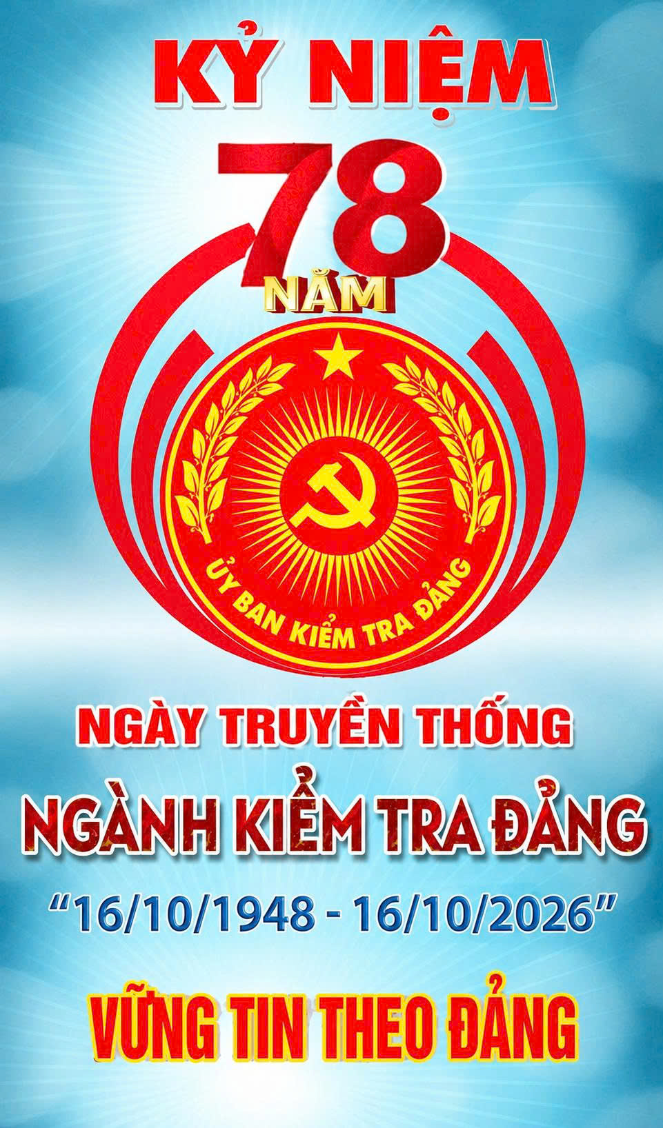 XÃ HỒNG QUANG PHÁT HUY TRUYỀN THỐNG 78 NĂM NGÀNH KIỂM TRA ĐẢNG