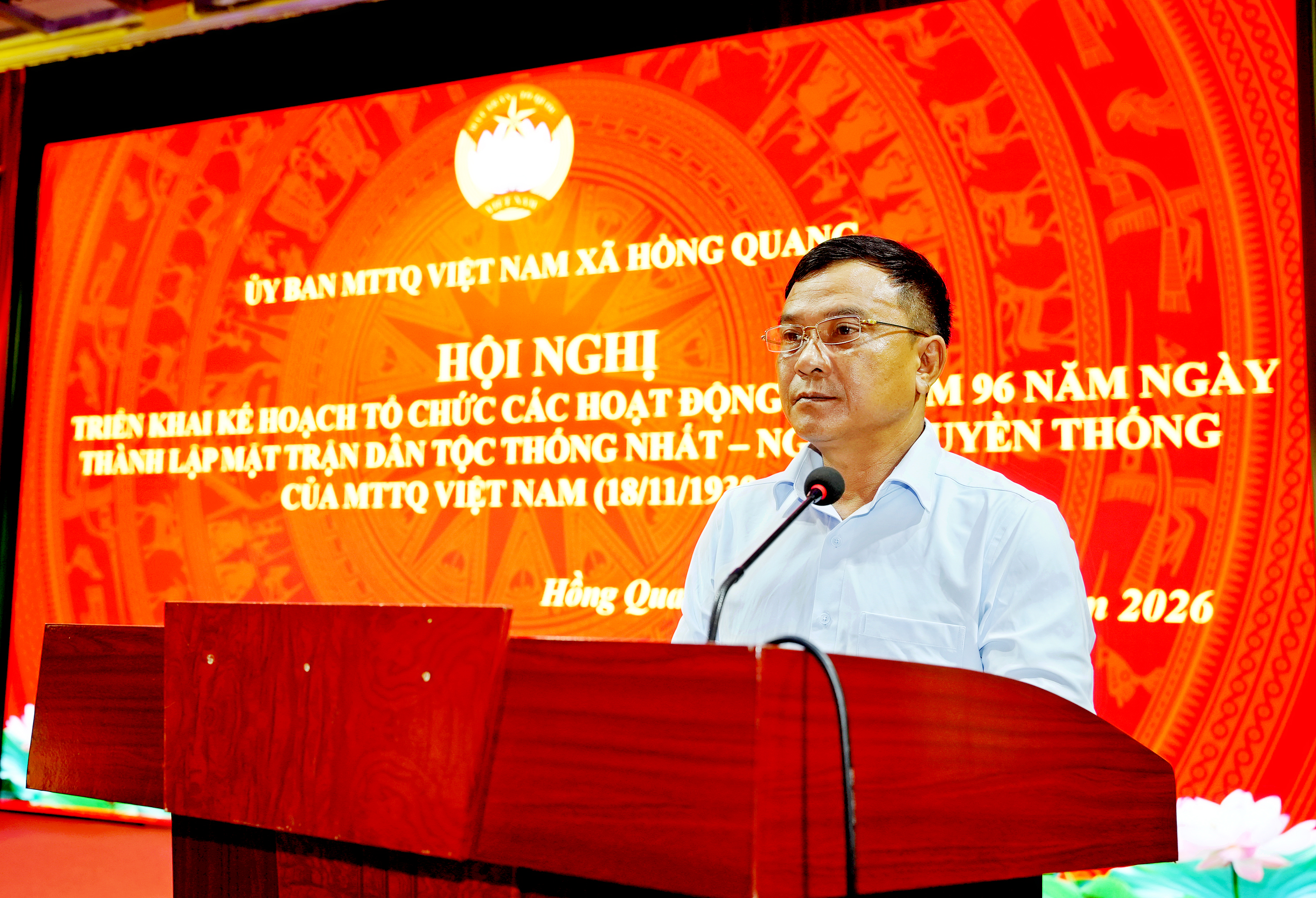XÃ HỒNG QUANG TRIỂN KHAI CÁC NHIỆM VỤ CÔNG TÁC MẶT TRẬN VÀ HƯỚNG DẪN TỔ CHỨC BẦU CỬ TRƯỞNG THÔN NHIỆM KỲ 2026–2031